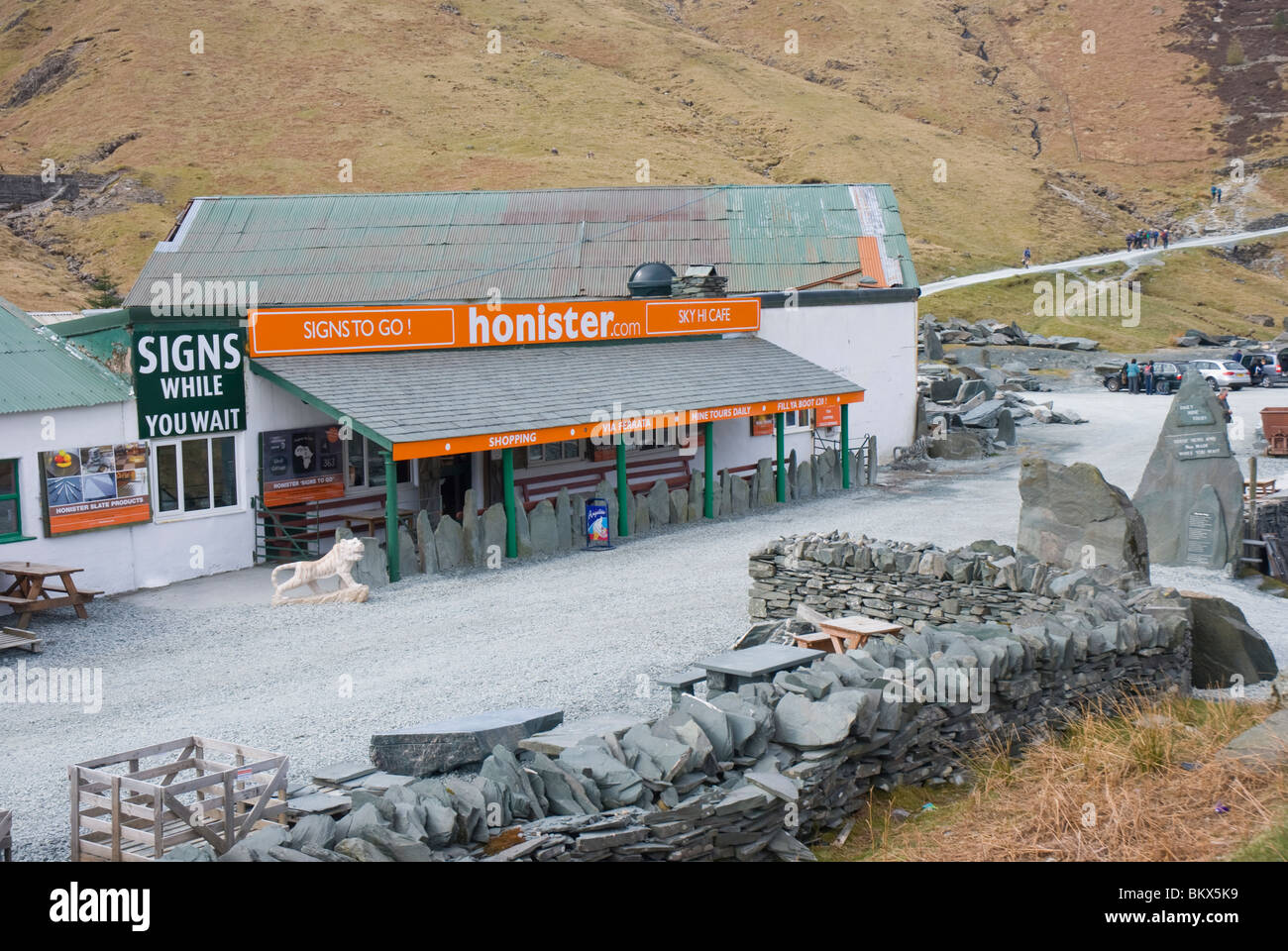 Honister Mine d'ardoise dans le Lake District, Cumbria Banque D'Images