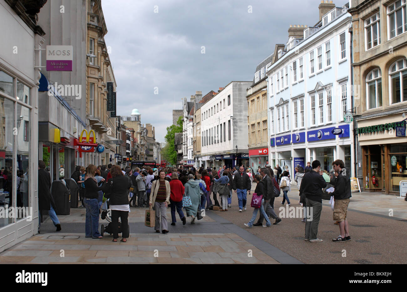 Cornmarket Street Oxford Mai 2010 Banque D'Images