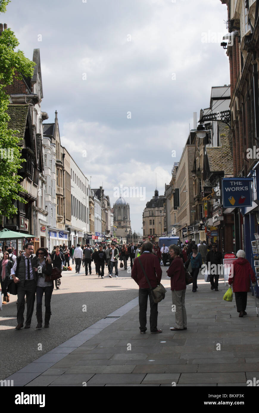 Cornmarket Street Oxford Mai 2010 Banque D'Images