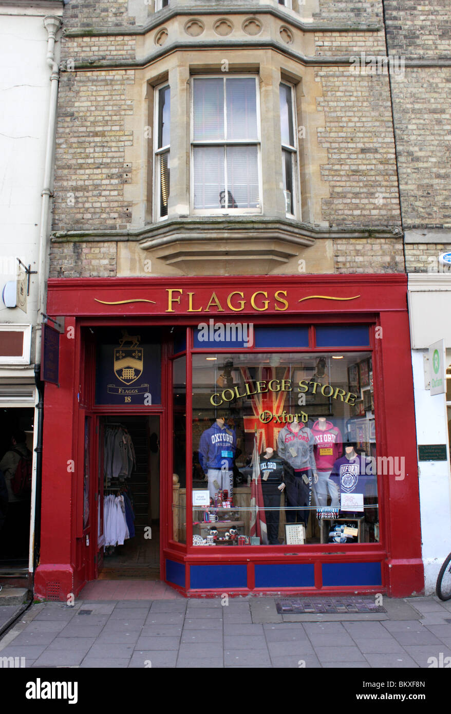 Flaggs College Store large rue Oxford Mai 2010 Banque D'Images