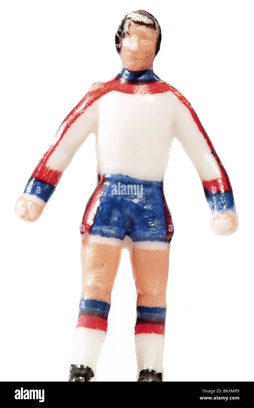 Angleterre football Subbuteo player Banque D'Images