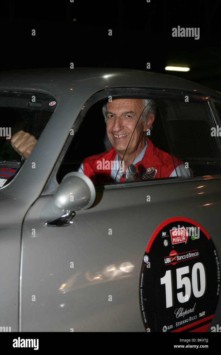 1000 miles Italie 2010. Alfa Romeo 1900 C gara 1952 Guarini M. Banque D'Images