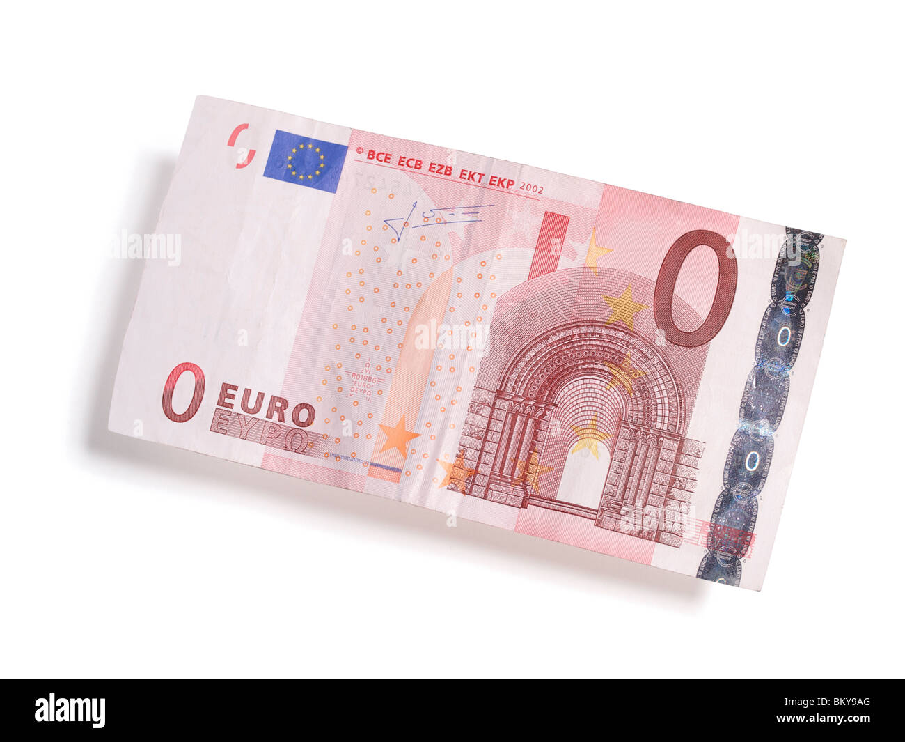 Billet d'Euro zéro Banque D'Images