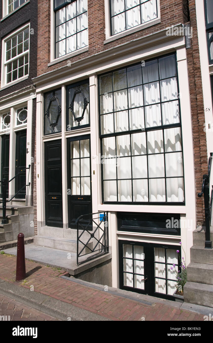 Amsterdam Holland House canal Brouwersgracht Banque D'Images