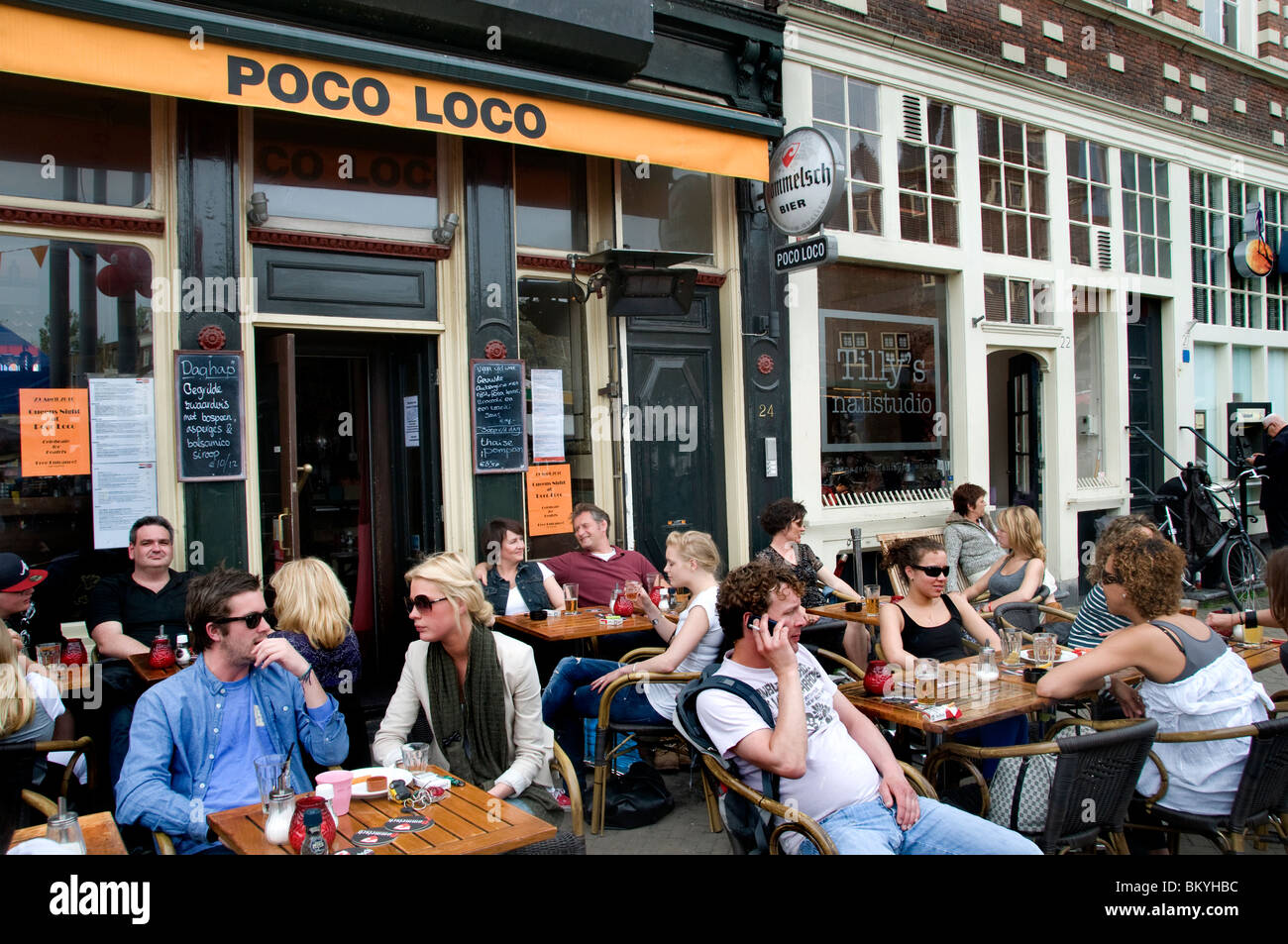 Poco Loco Amsterdam Pays-Bas pub café bar et restaurant Banque D'Images