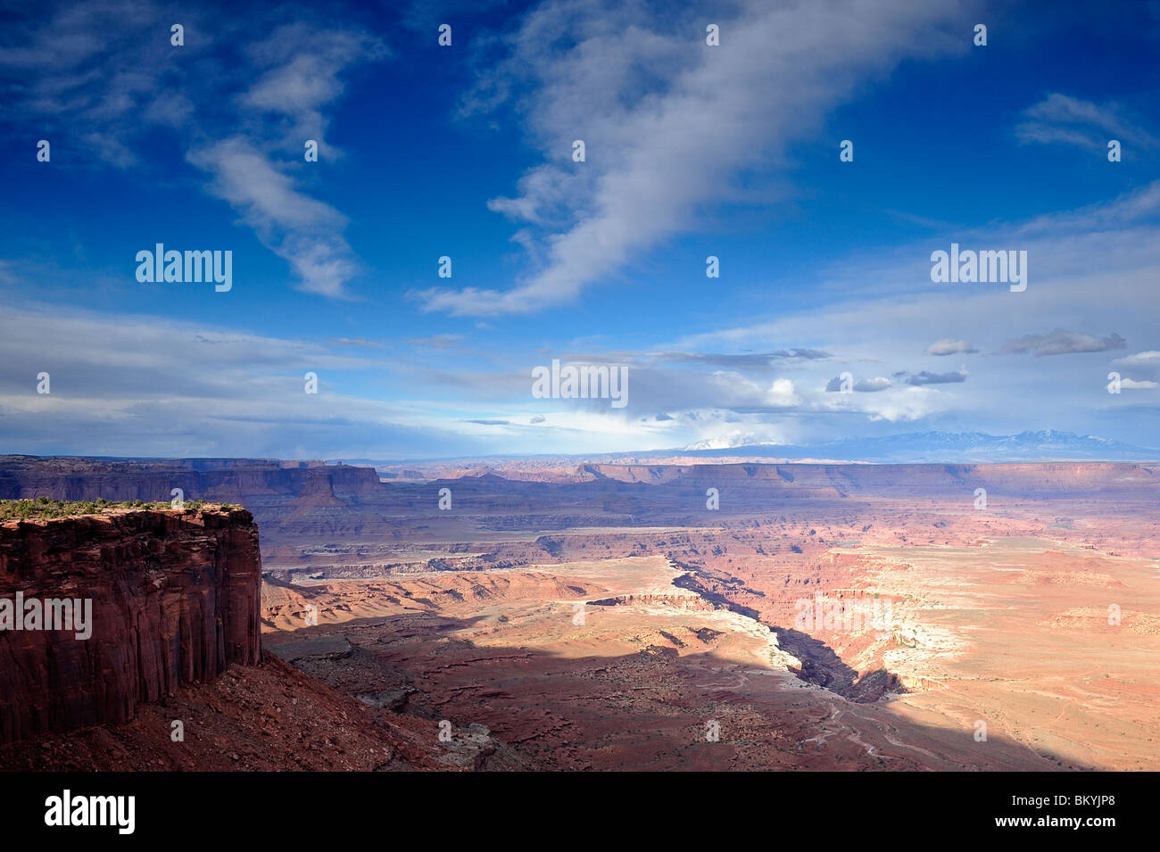 Buck Canyon Overlook, Canyonlands National Park, les îles dans le ciel, Moab, Utah, USA Banque D'Images