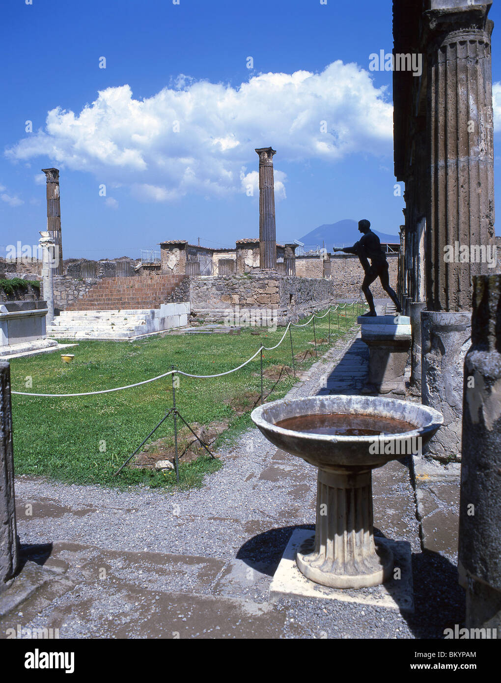 Sanctuaire d'Apollon, ancienne ville de Pompéi, Pompéi, ville métropolitaine de Naples, région de Campanie, Italie Banque D'Images