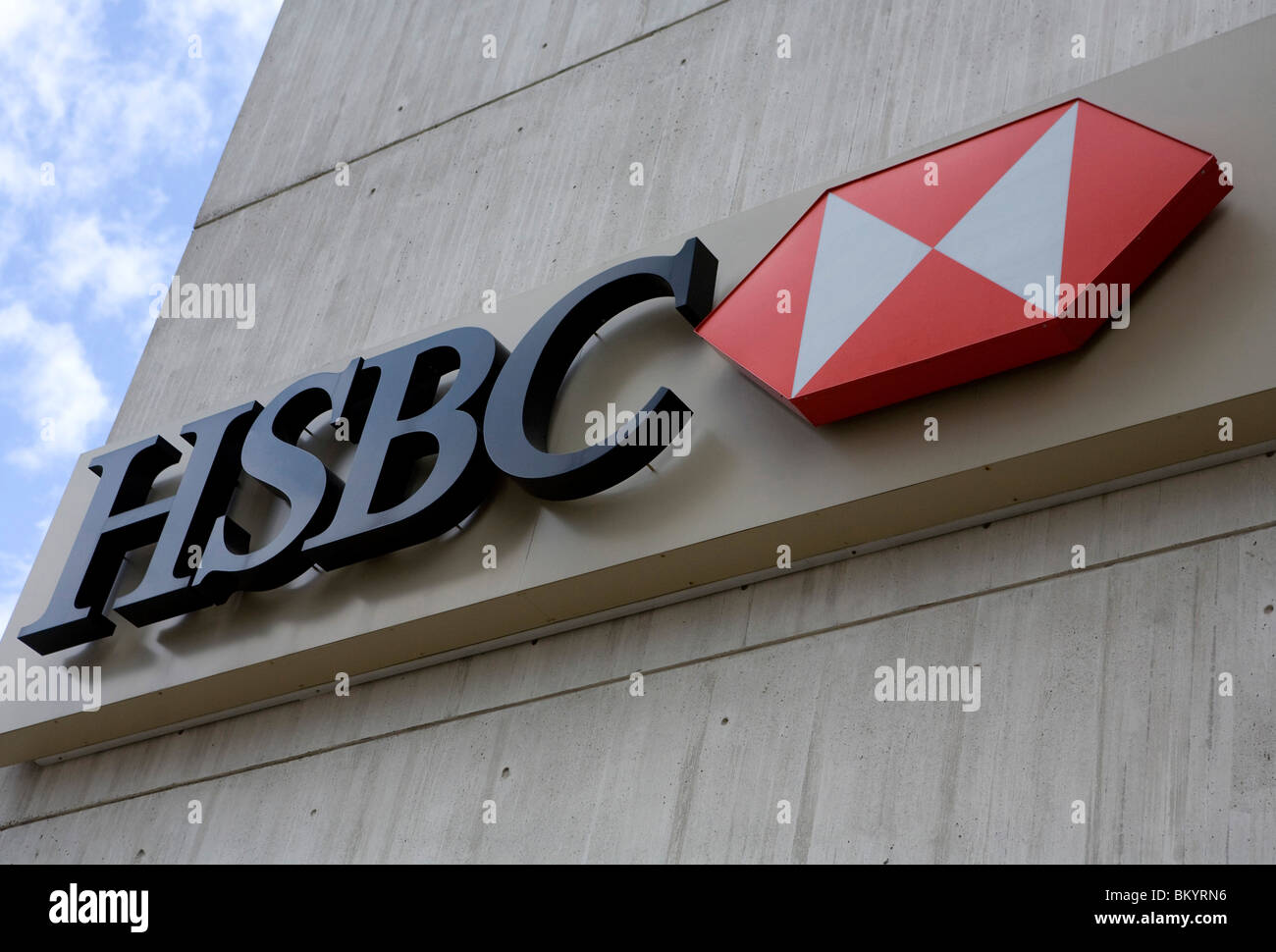 Un bâtiment de la Banque HSBC. Banque D'Images