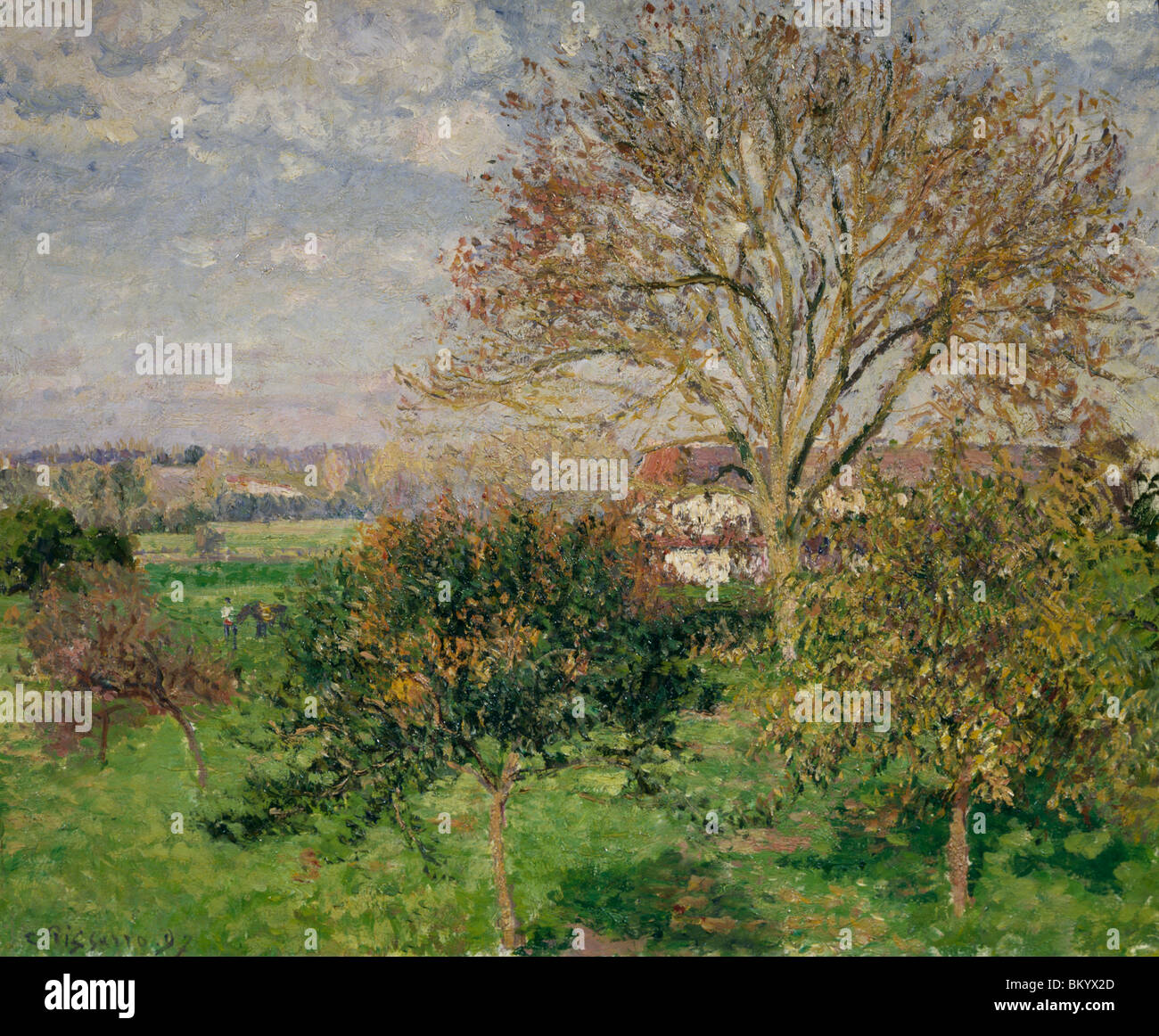 France Val d'Oise Eragny à Eragny de Camille Pissarro huile sur toile (1830-1903) Russie Moscou Pushkins Museum of Fine Banque D'Images