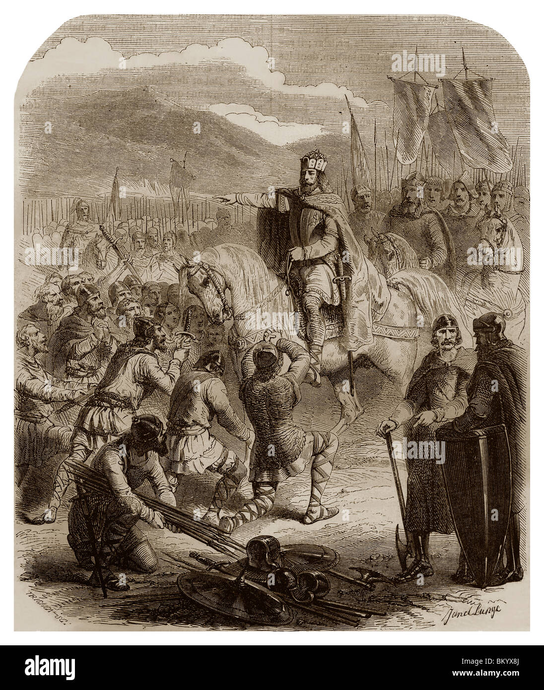 Guerres de saxons Banque de photographies et d’images à haute