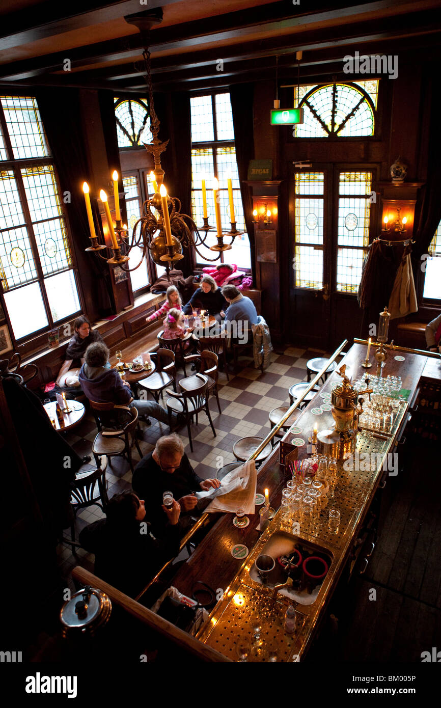 Cafe t'Smalle,, Amsterdam, Pays-Bas Banque D'Images Cafe t'Smalle,, Amsterdam, Pays-Bas Banque D'Images