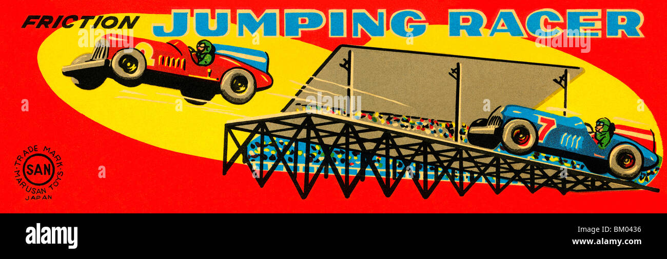 Jumping Racer Banque D'Images