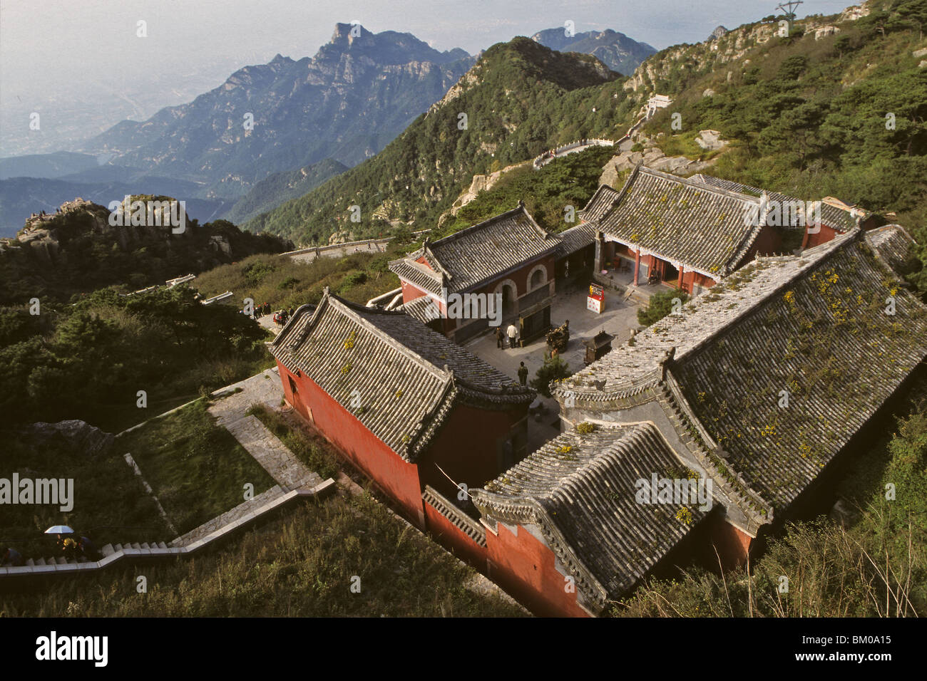 Temple de Confucius, Tai Shan, province de Shandong, Taishan, Mont Tai,  patrimoine mondial, l'UNESCO, la Chine, l'Asie Photo Stock - Alamy