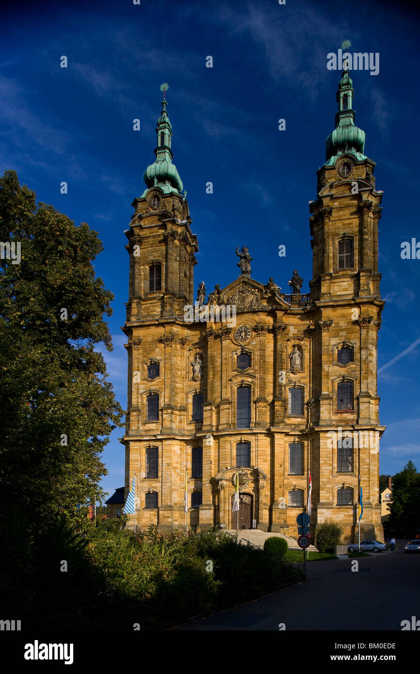 Église de pèlerinage de la Sainte Quatorze Saints, Wallfahrtskirche de Vierzehnheiligen près de Bad Staffelstein, Oberfranken, Bavaria, Germany Banque D'Images