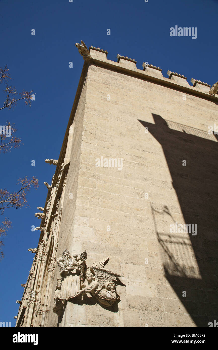 Lonja de la Seda, la soie, l'UNESCO World Heritage site, Valencia, Espagne Banque D'Images