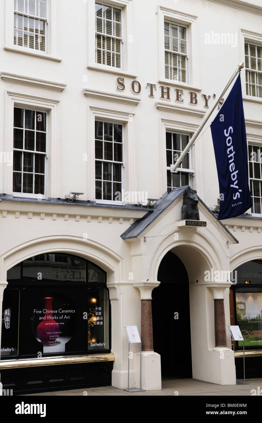 Sotheby's Auctioneers, Old Bond Street, London, England, UK Banque D'Images