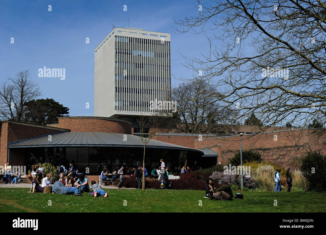 Une vue de l'Université d'Exeter à Exeter, Devon, UK Banque D'Images