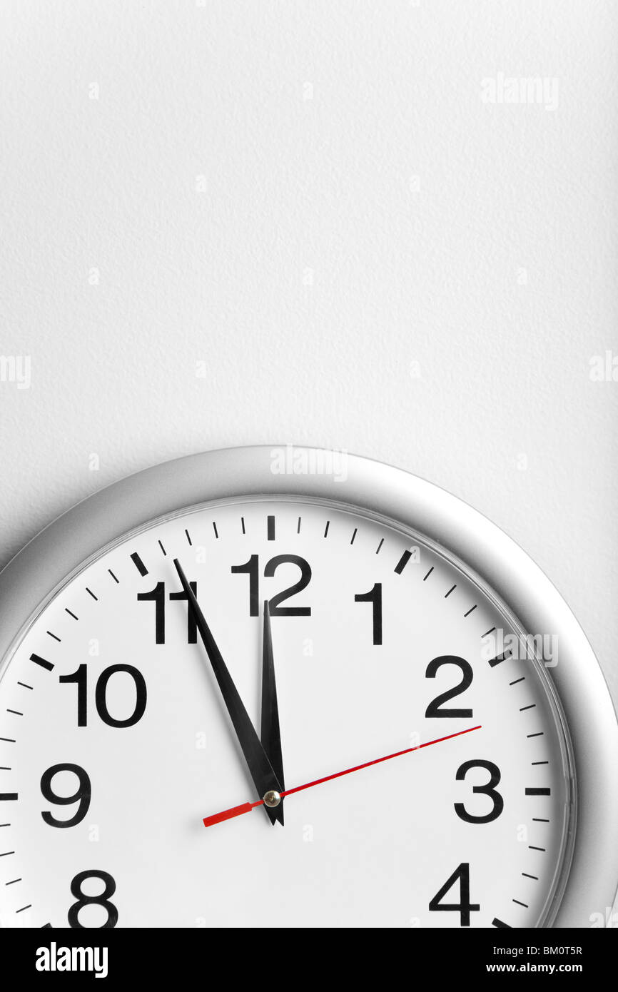 Réveil sur le mur Banque D'Images