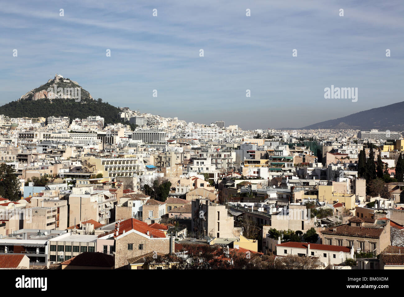 Vue sur Athènes Banque D'Images