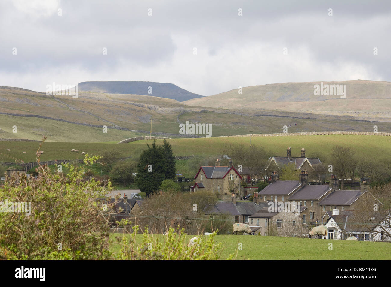 Ingleborough de Horton-In-Ribblesdale, Angleterre Banque D'Images