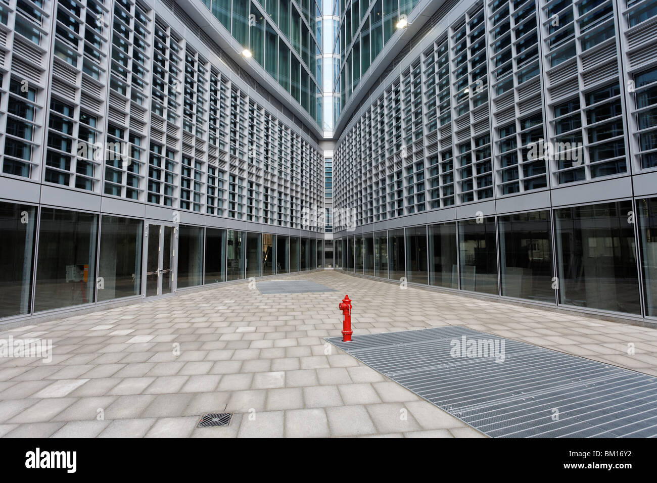 Détail, Palazzo della Regione nouveau bâtiment, conçu par Pei Cobb Freed & Partners, Milan, Lombardie, Italie, Europe Banque D'Images