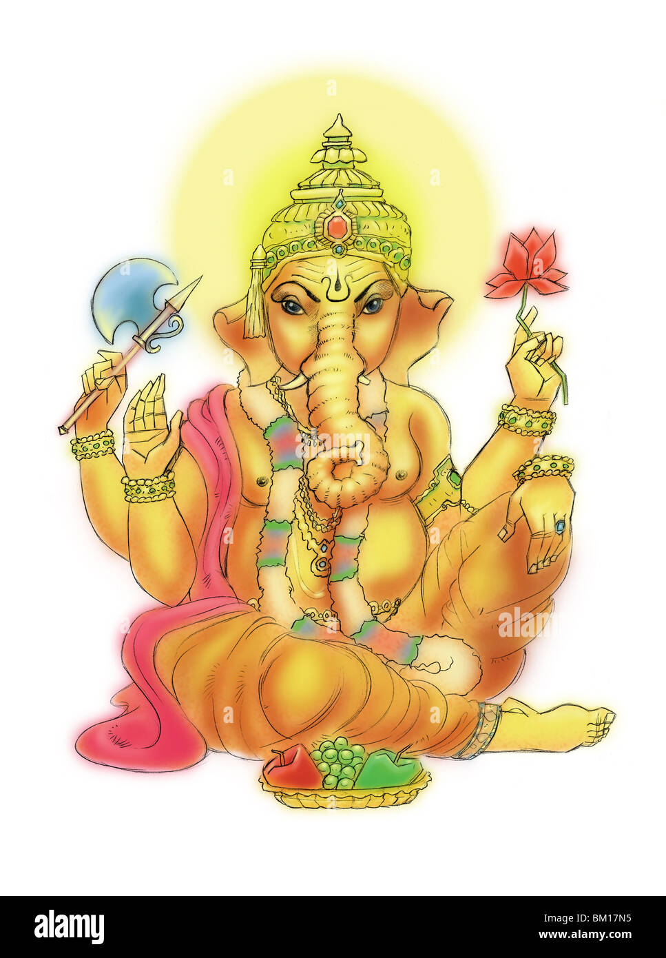 Seigneur Ganesha le dieu Hindou Banque D'Images