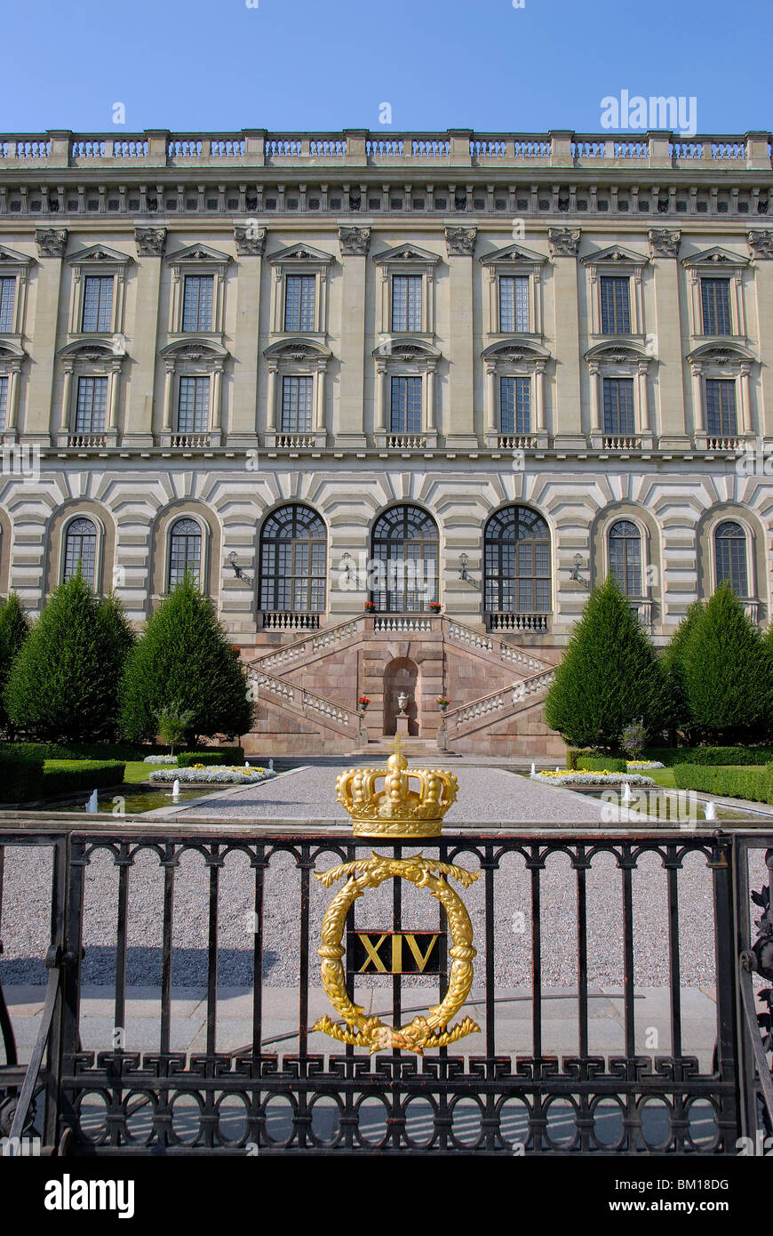 Le Palais de Stockholm KUNGLIGA SLOTTET, résidence officielle du monarque suédois, Stockholm, Suède, Scandinavie, Europe Banque D'Images