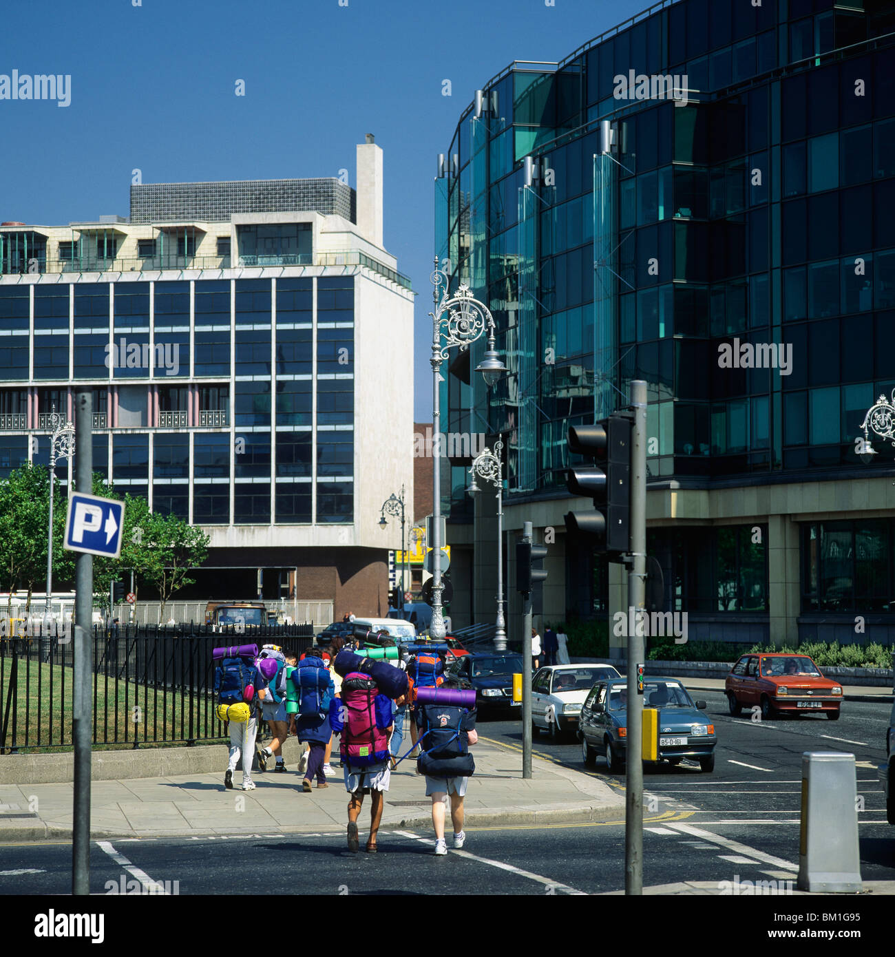 BACKPACKERS Dublin IRELAND Banque D'Images