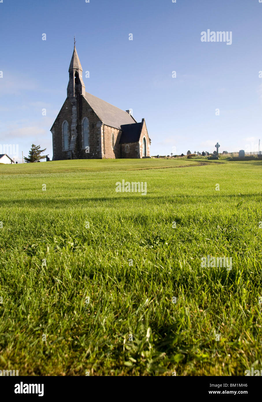 Église et cimetière de Waterville, Waterville, dans le comté de Kerry, Munster, République d'Irlande, Europe Banque D'Images