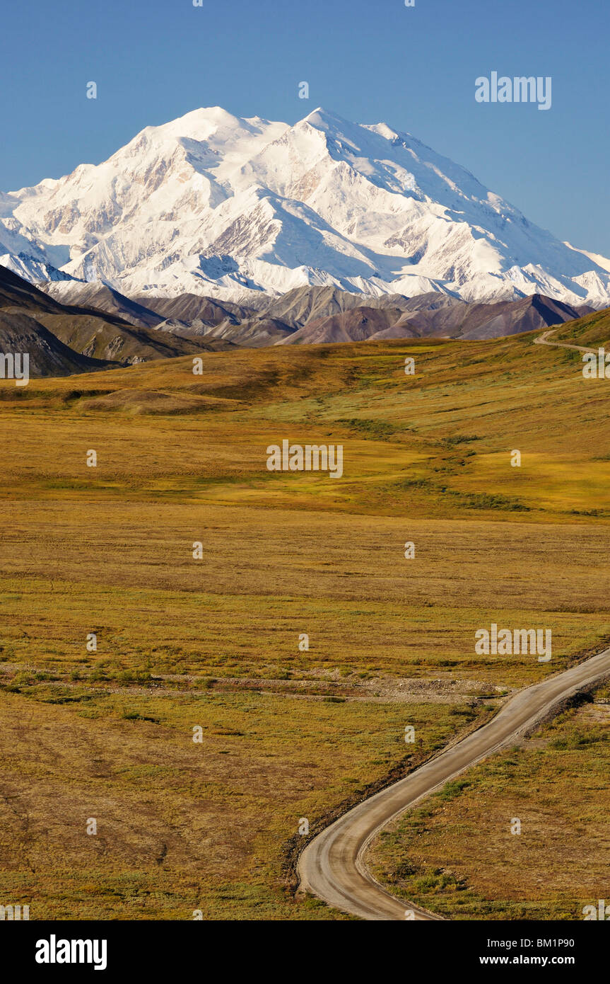 Le mont McKinley (Denali), mont Denali National Park et préserver, Alaska, États-Unis d'Amérique, Amérique du Nord Banque D'Images