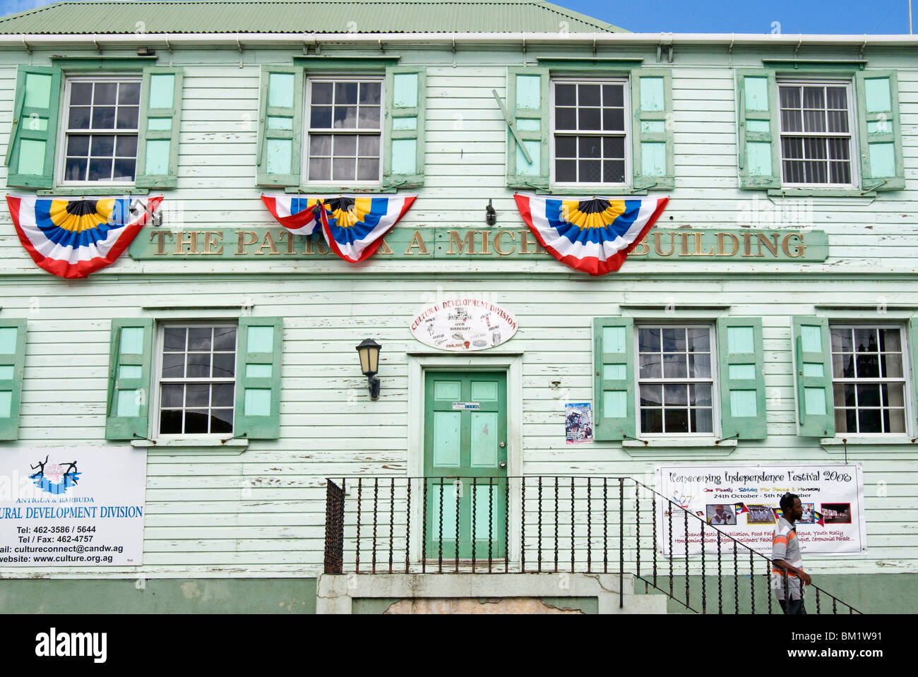 La vieille ville, St John's, Antigua, Iles sous le vent, Antilles, Caraïbes, Amérique Centrale Banque D'Images