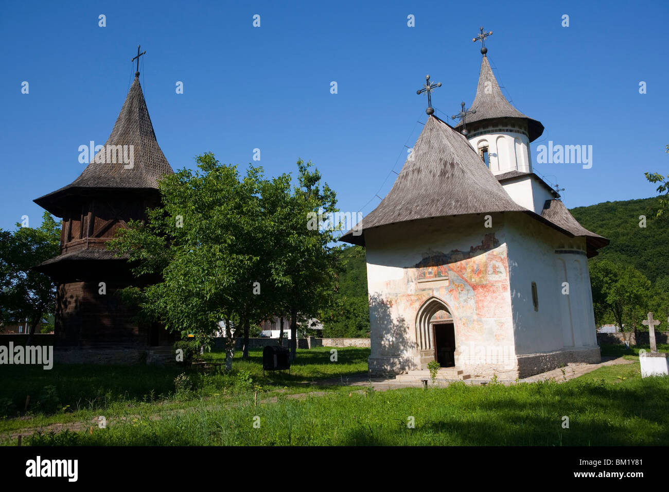 Patrauti église, UNESCO World Heritage Site, Suceava, la Bucovine, Roumanie, Europe Banque D'Images
