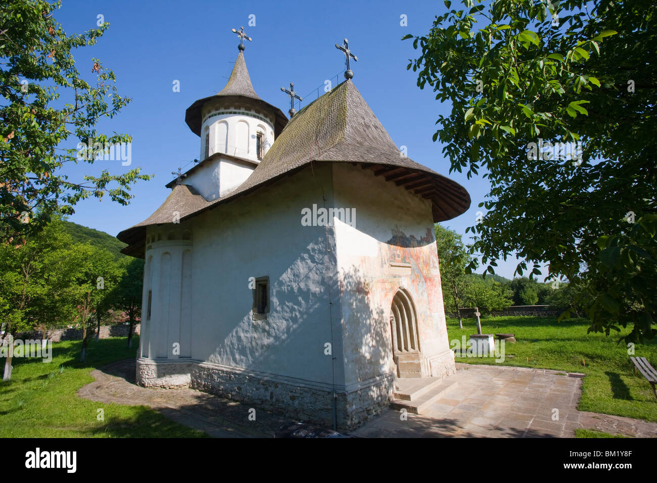 Patrauti église, UNESCO World Heritage Site, Suceava, la Bucovine, Roumanie, Europe Banque D'Images