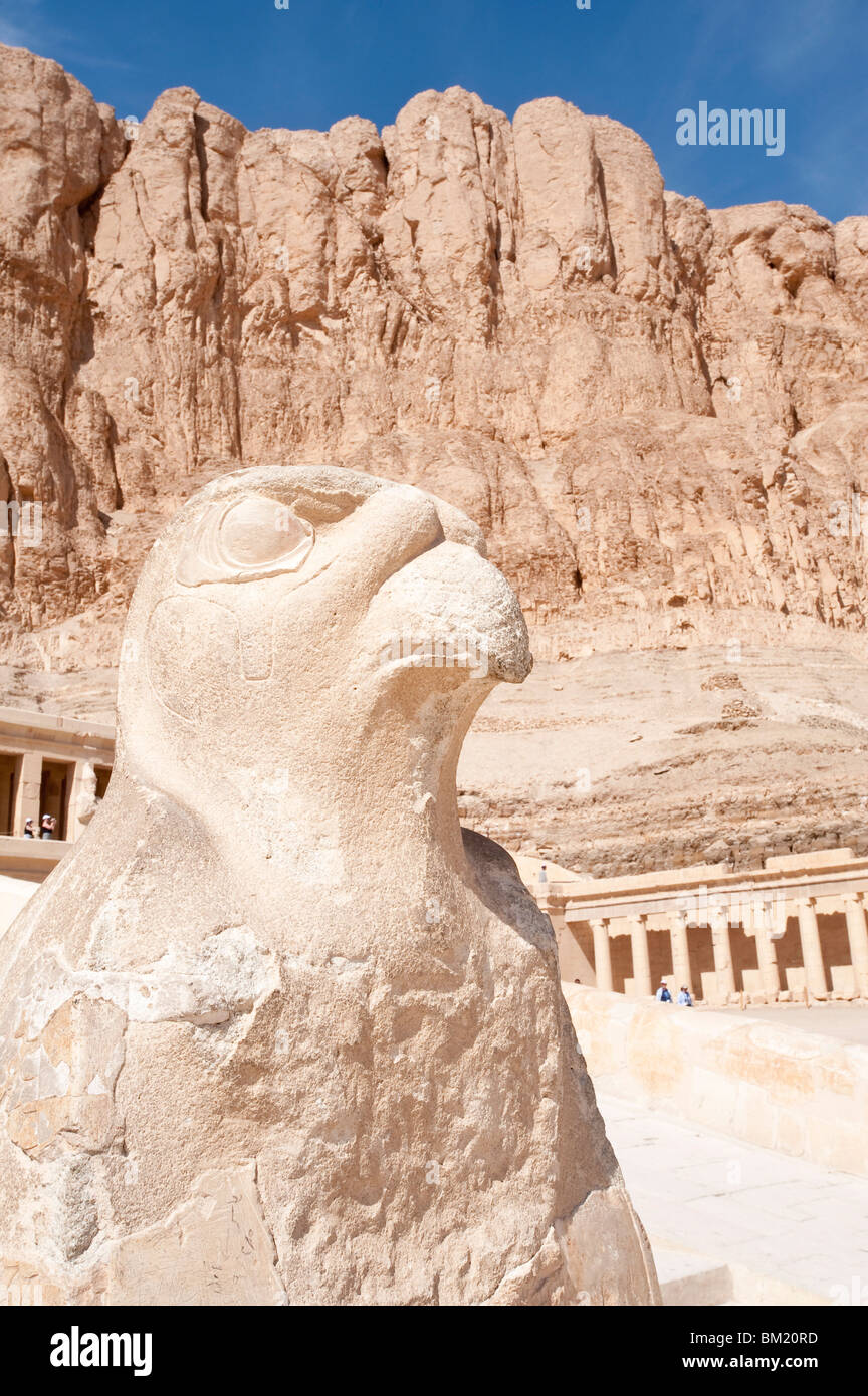 Le Temple d'Hatchepsout, Deir El-Bahri, Thèbes, Site du patrimoine mondial de l'UNESCO, l'Égypte, l'Afrique du Nord, Afrique Banque D'Images