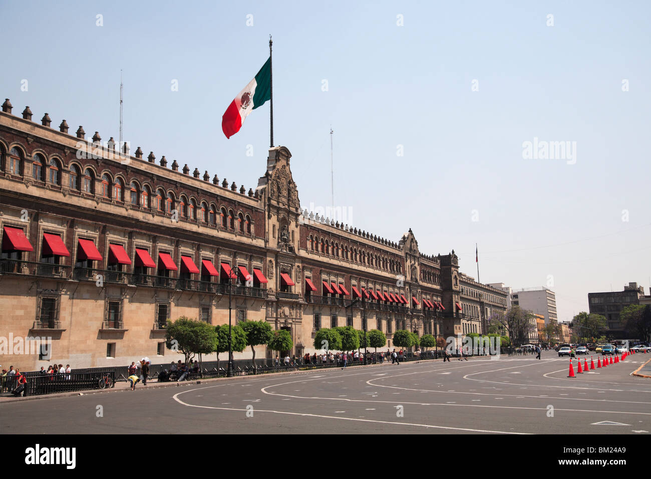 Palais national (Palacio Nacional), Zocalo, Plaza de la Constitucion, Mexico, Mexique, Amérique du Nord Banque D'Images