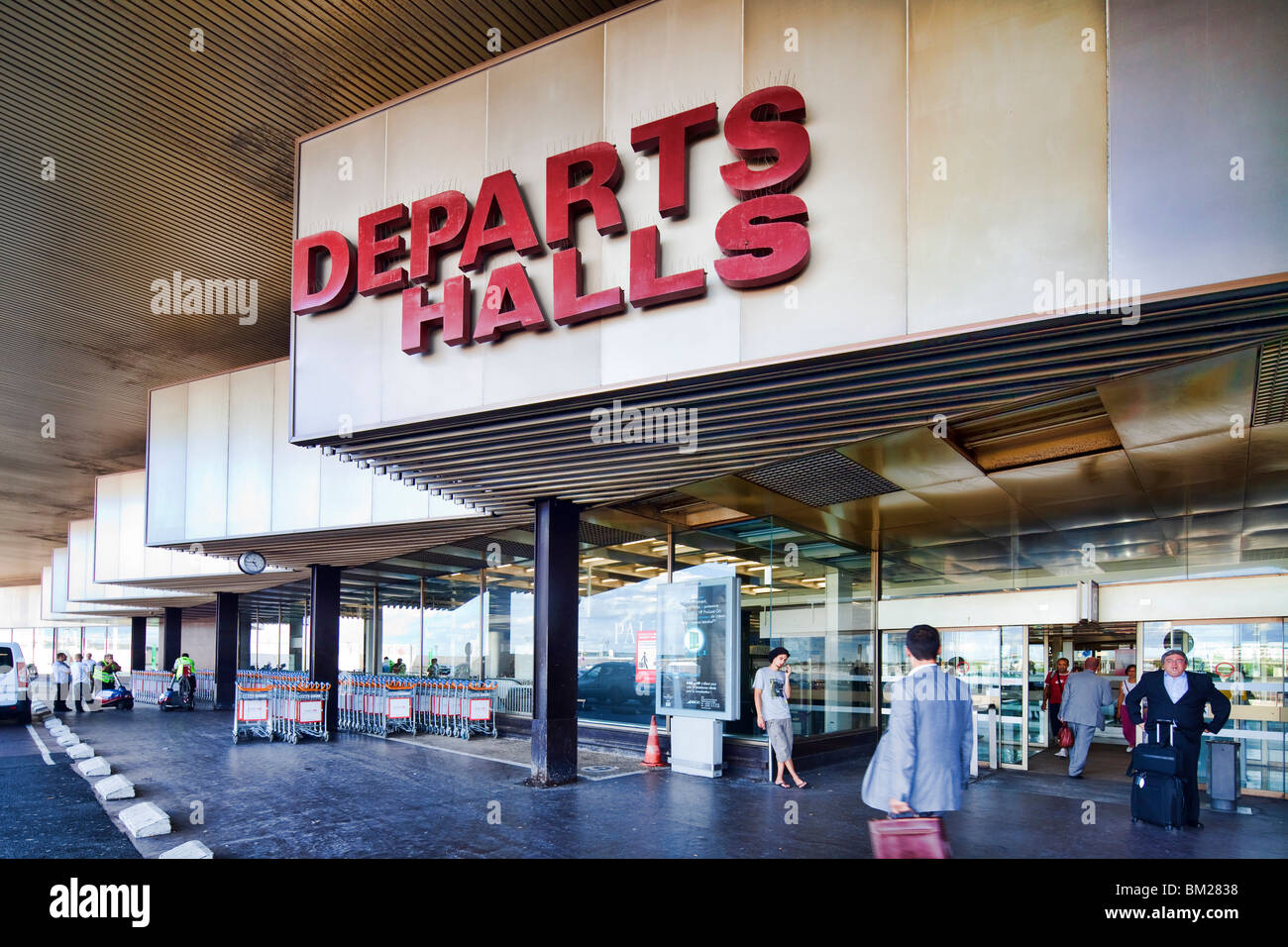 Porte de départ, l'aéroport d'Orly, Paris, France Banque D'Images