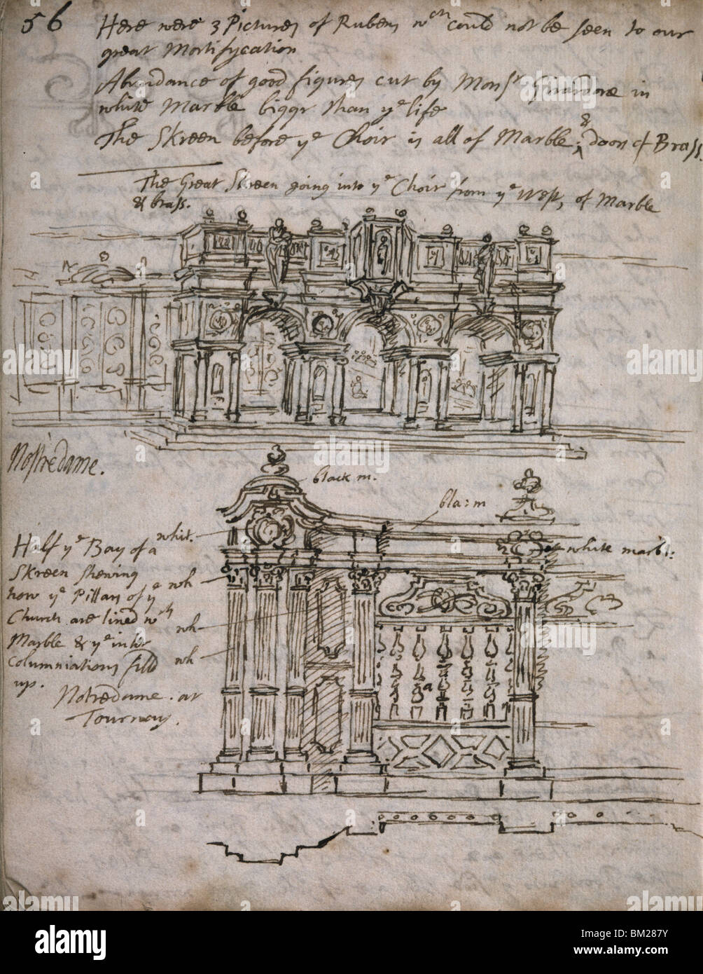 Église de Notre-Dame par James Thornhill, (1675-1734) Banque D'Images