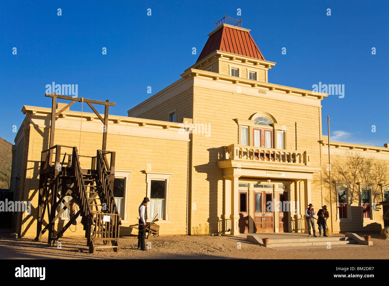 Palais de justice du comté de Lincoln dans Old Tucson Studios, Tucson, Arizona, USA Banque D'Images
