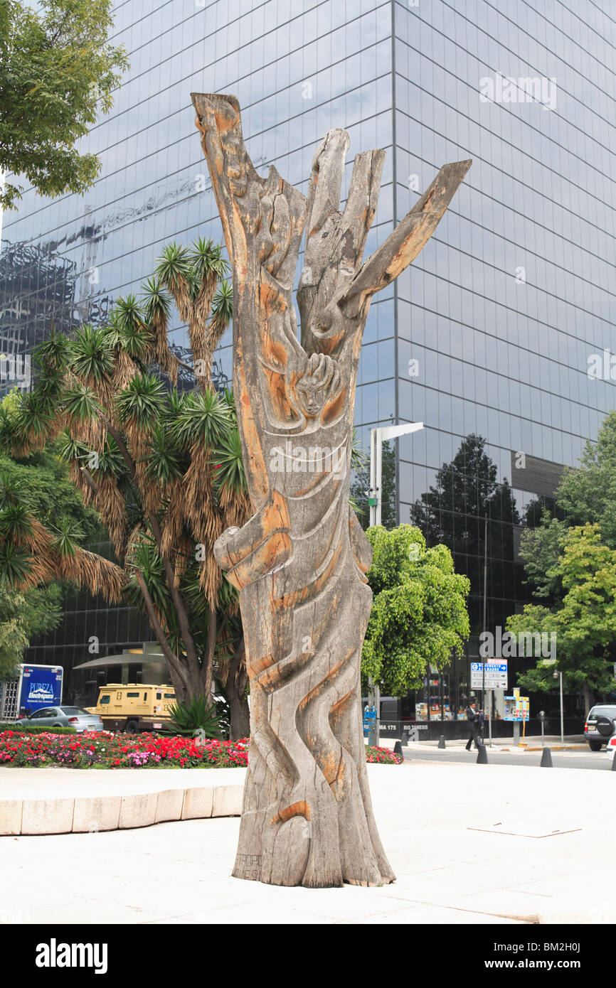 Sculpture, Paseo de la Reforma, Reforma, Mexico, Mexique Banque D'Images