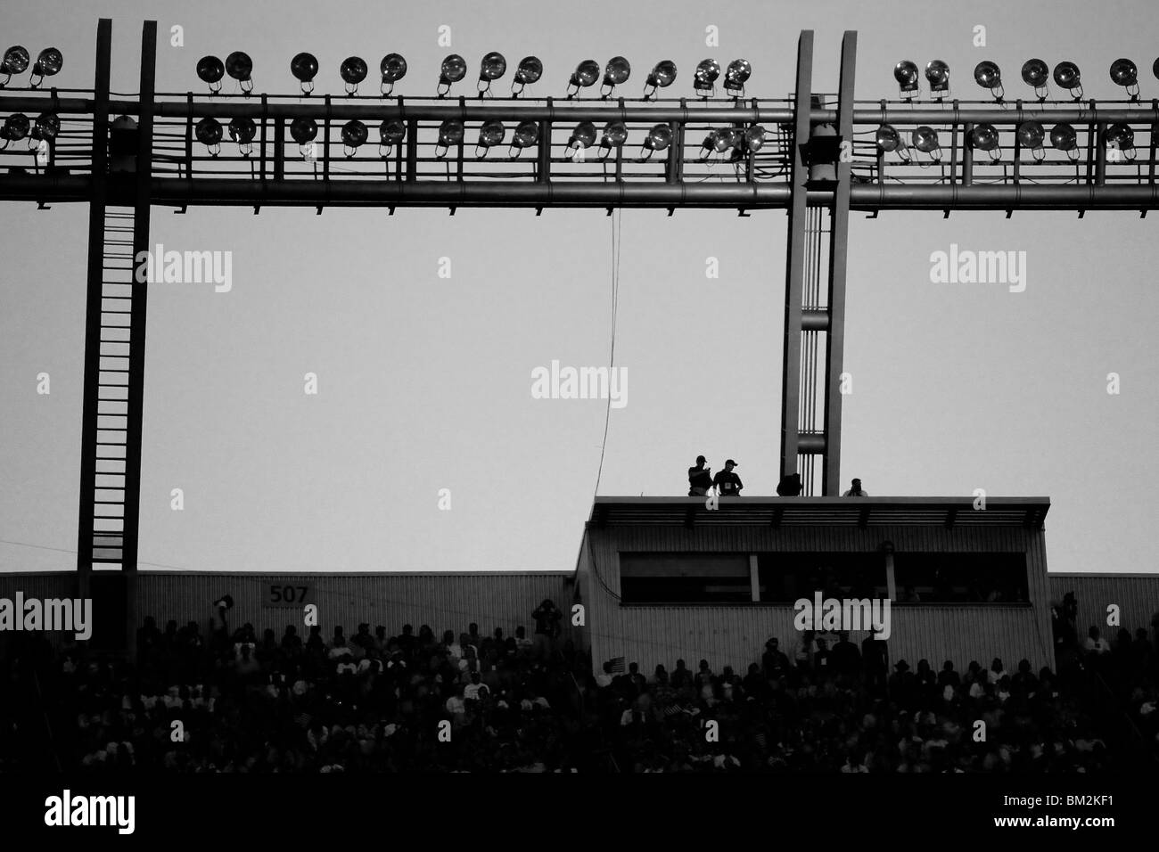 La sécurité dans les stands à Invesco Banque D'Images