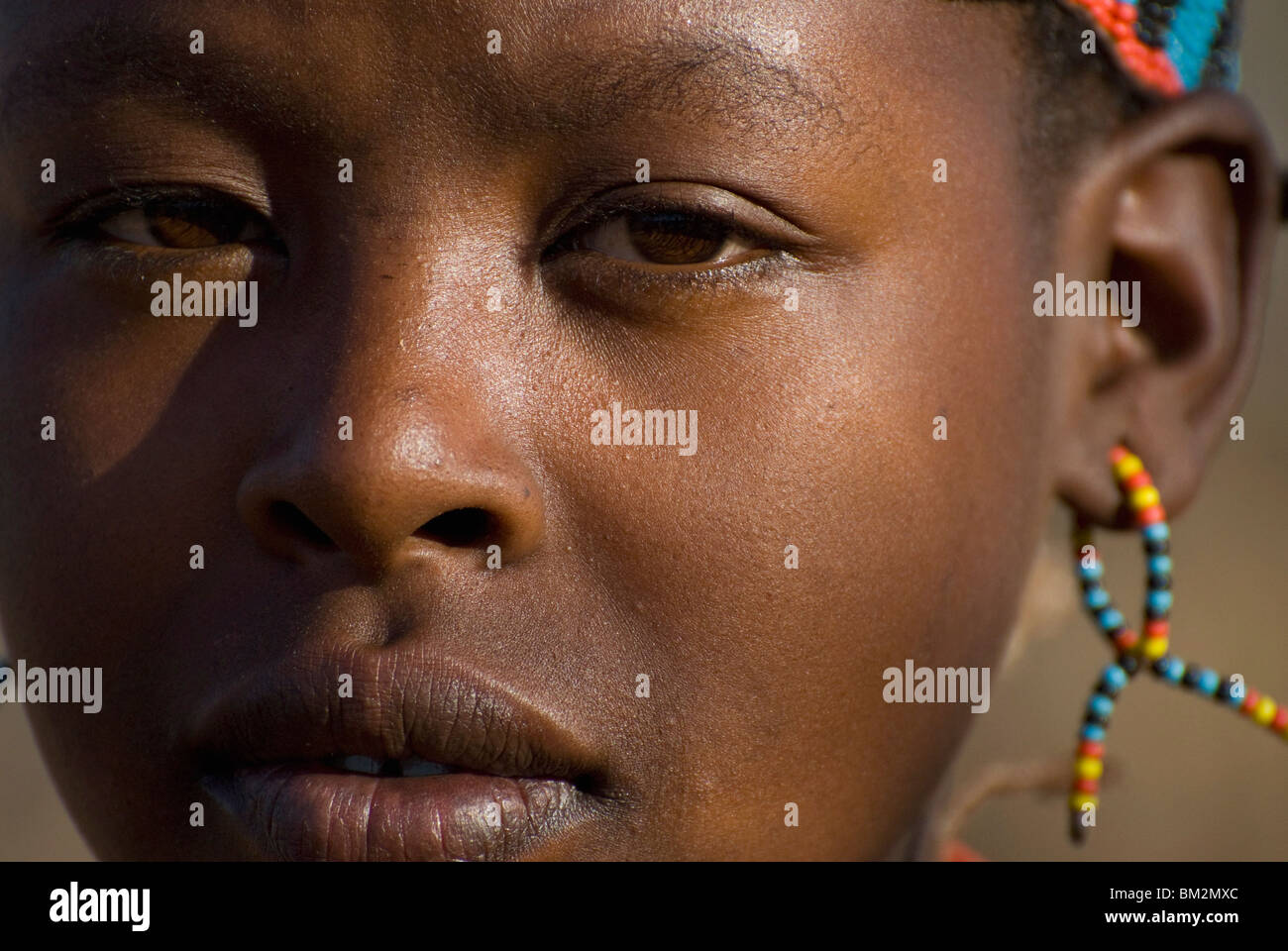 Hamer woman, Turmi, région de l'Omo, Ethiopie Banque D'Images