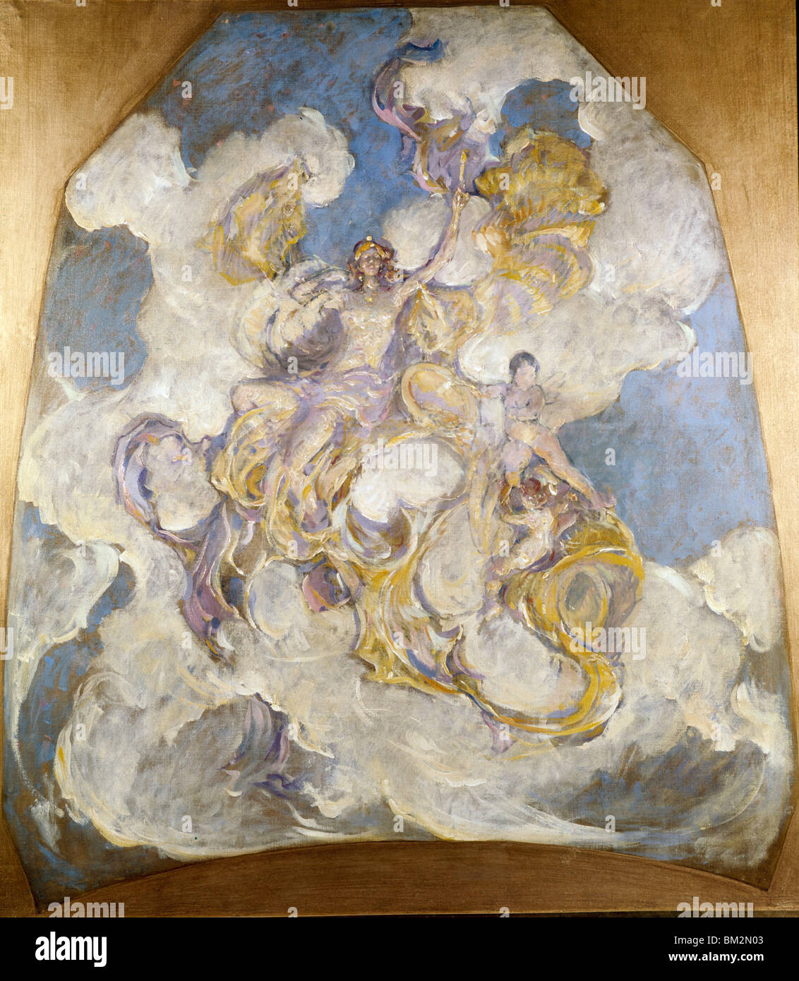 Métal doré par Reid, Robert (1862-1929), Etats-Unis, New York, Philadelphie, David Galerie Yvon Krevé Banque D'Images