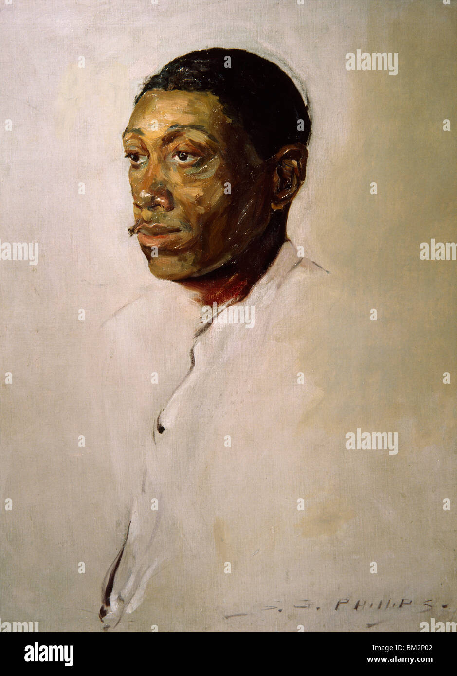 Portrait de gentilhomme par Samuel George Phillips, (1890-1960), Etats-Unis, New York, Philadelphie, David David Gallery Banque D'Images