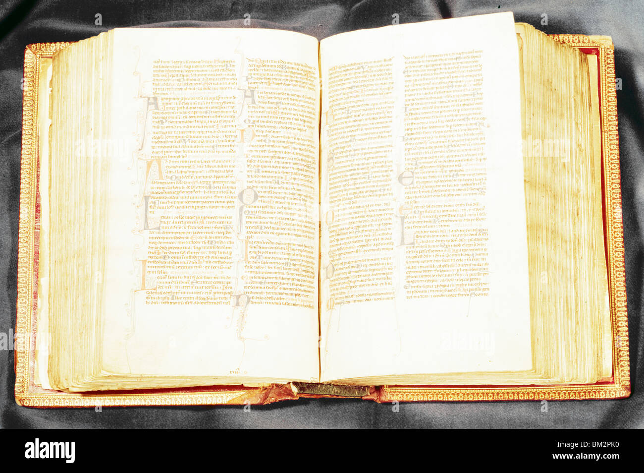 Bible Vulgate, manuscrit, USA, New York, New York City, American Bible Society, 1250 A.D. Banque D'Images