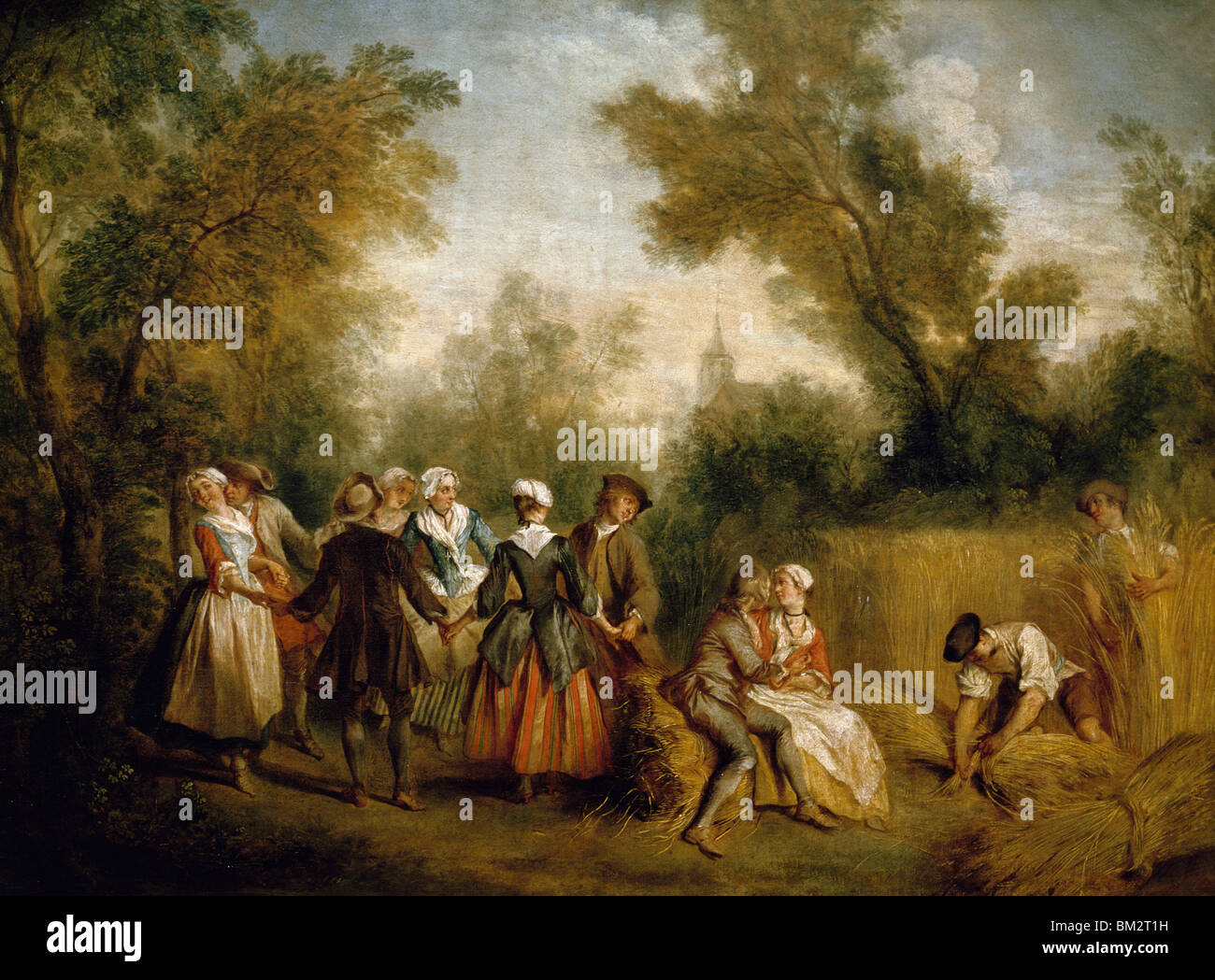 La danse de l'été par Nicolas Lancret, (1690-1743) Banque D'Images