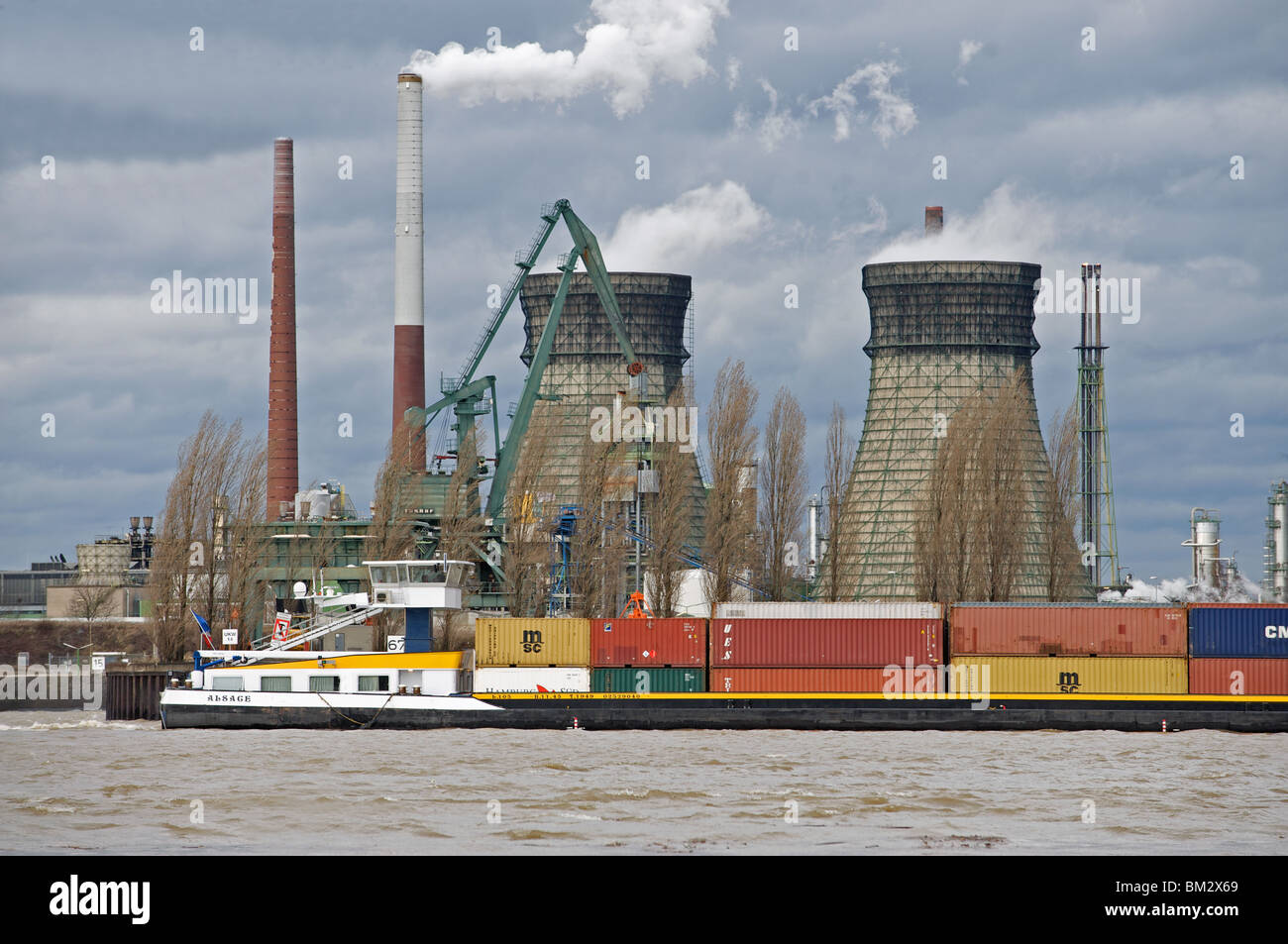 Raffinerie de pétrole, l'Allemagne. Banque D'Images