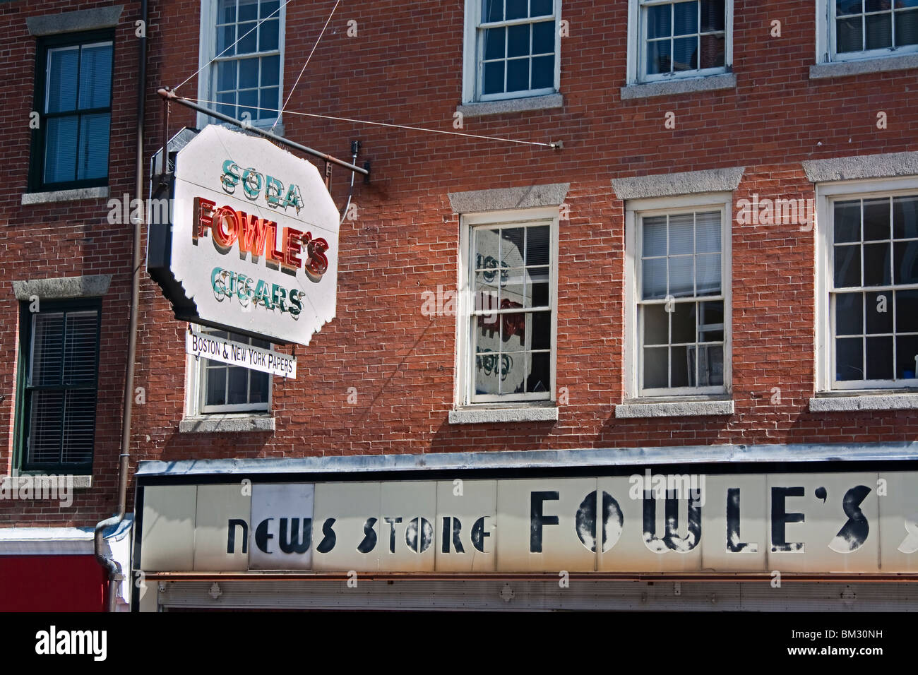 Fowles News Stand, Newburyport, Massachusetts Banque D'Images