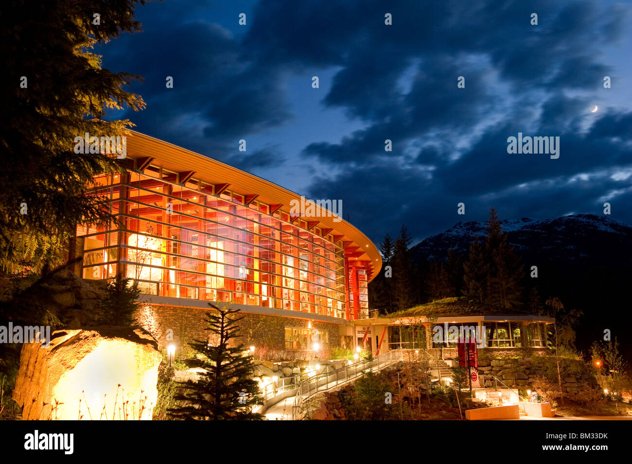 Centre culturel Squamish Lil'wat à Whistler, Colombie-Britannique, Canada Banque D'Images