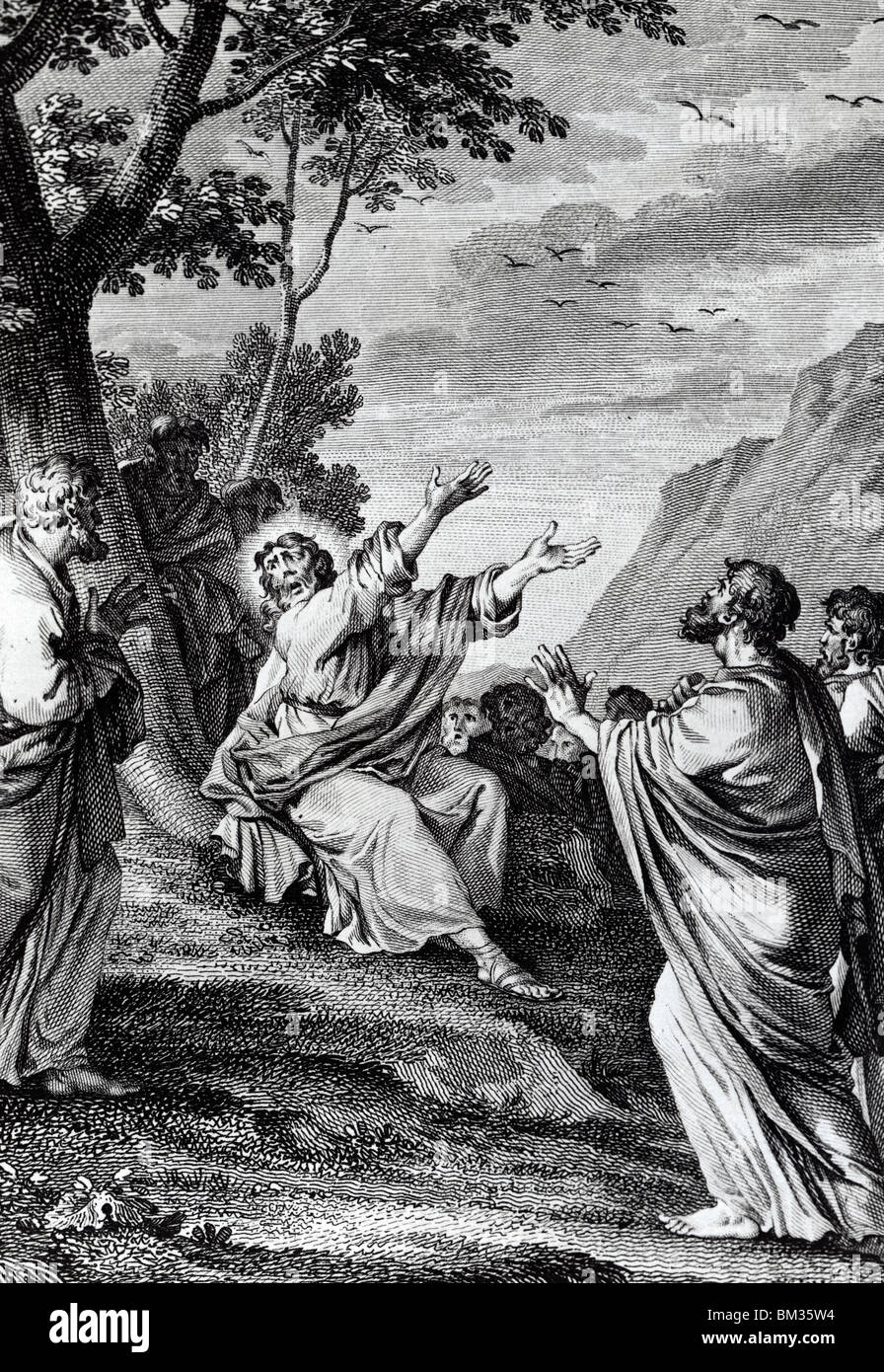 Sermon sur la montagne par Jean-Michel Moreau le Jeune, imprimer, (1741-1814) Banque D'Images