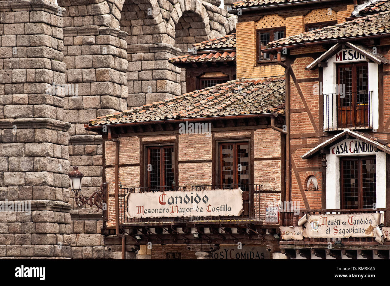 Aqueduc romain , Madrid, Espagne Banque D'Images